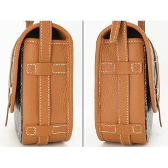 Goyard Belvedere Pouch Messenger Crossbody Brown Pochette Black - Picture 3 of 9